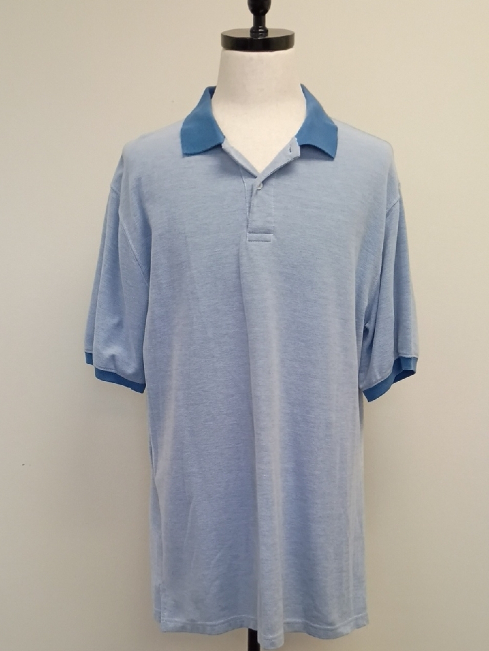 Harbor Bay Light Blue Polo Shirt Big & Tall Size XXL